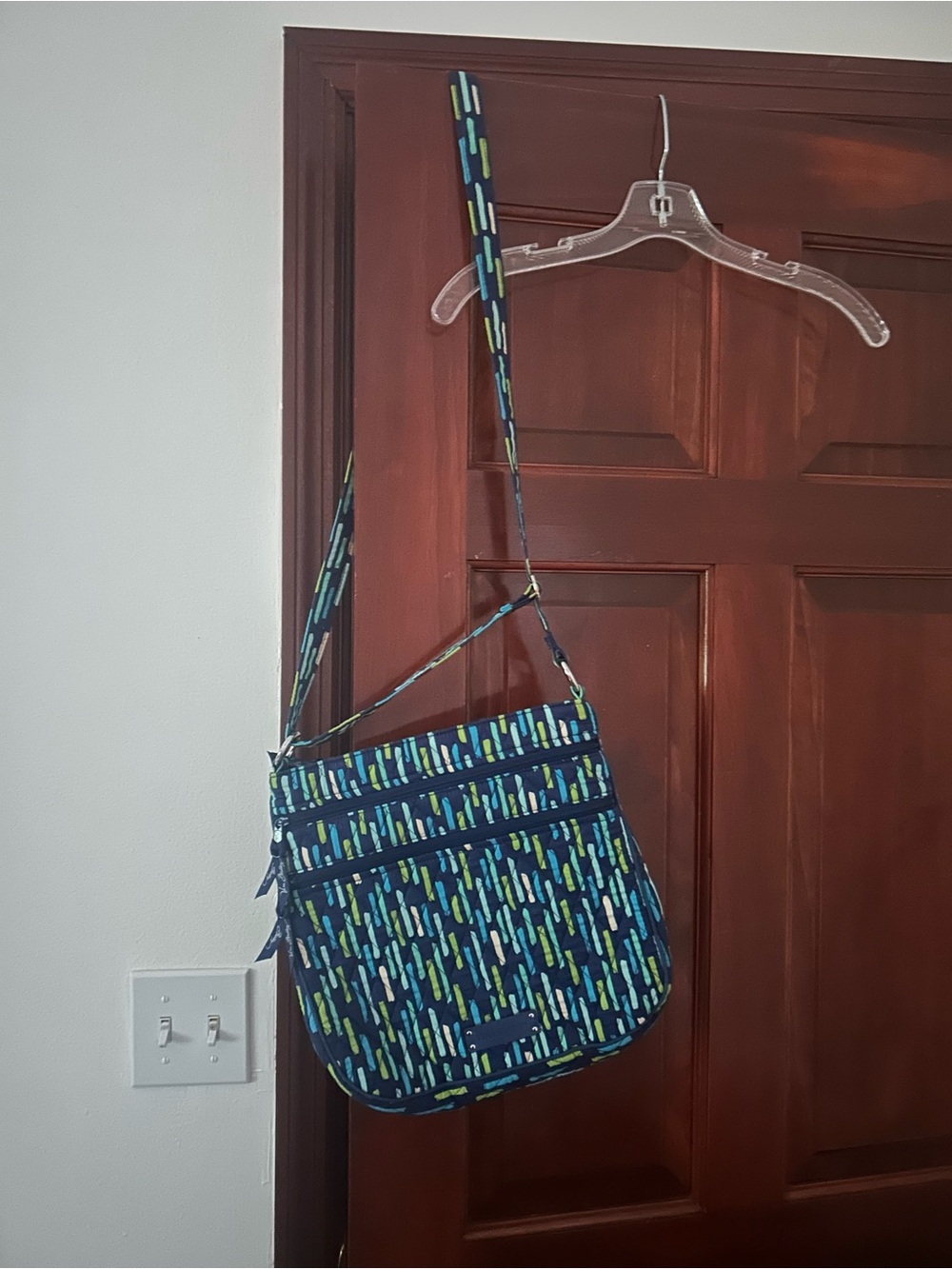 Vera Bradley Navy Multi-Stripe Crossbody Bag